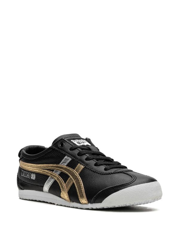 Onitsuka Tiger 'Mexico 66' in black with a silver and gold sheen