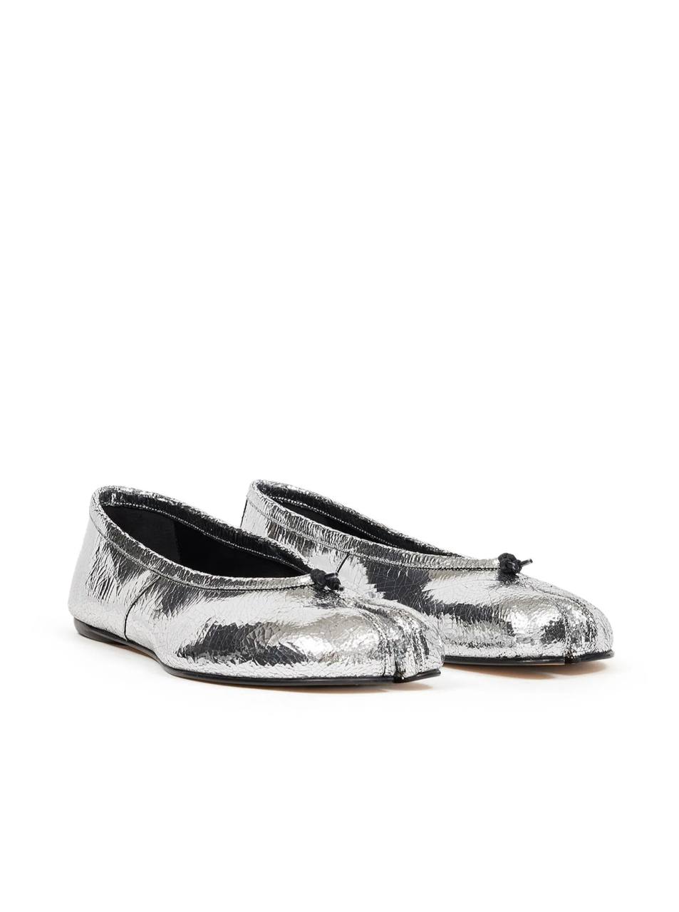Maison Margiela Tabi Ballerina silver-tone