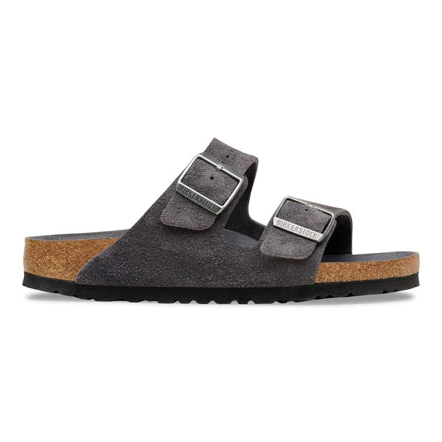 Birkenstock Arizona soft sole Suede leather Charcoal