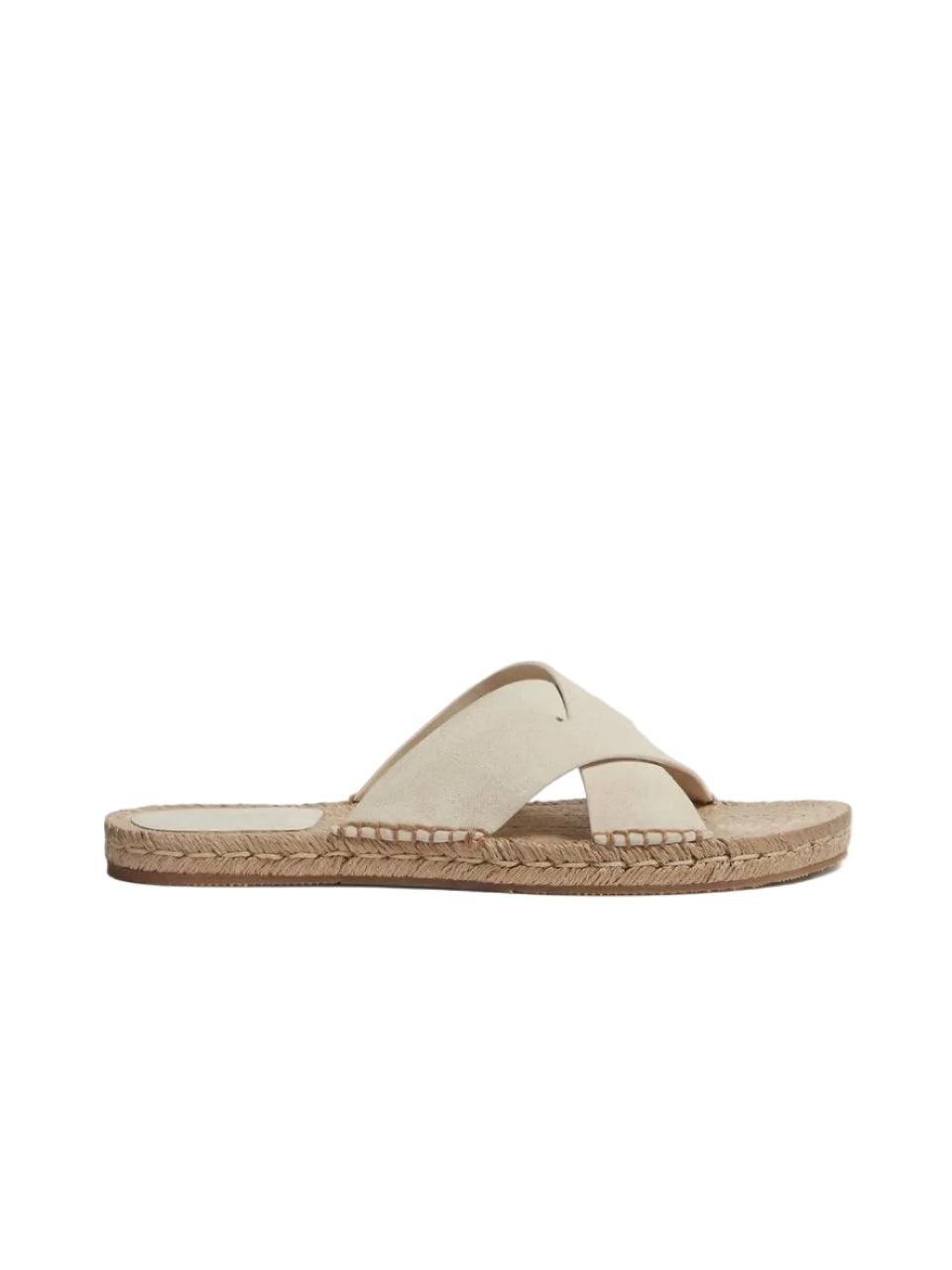 Zegna Off White Suede Espadrille Sandals