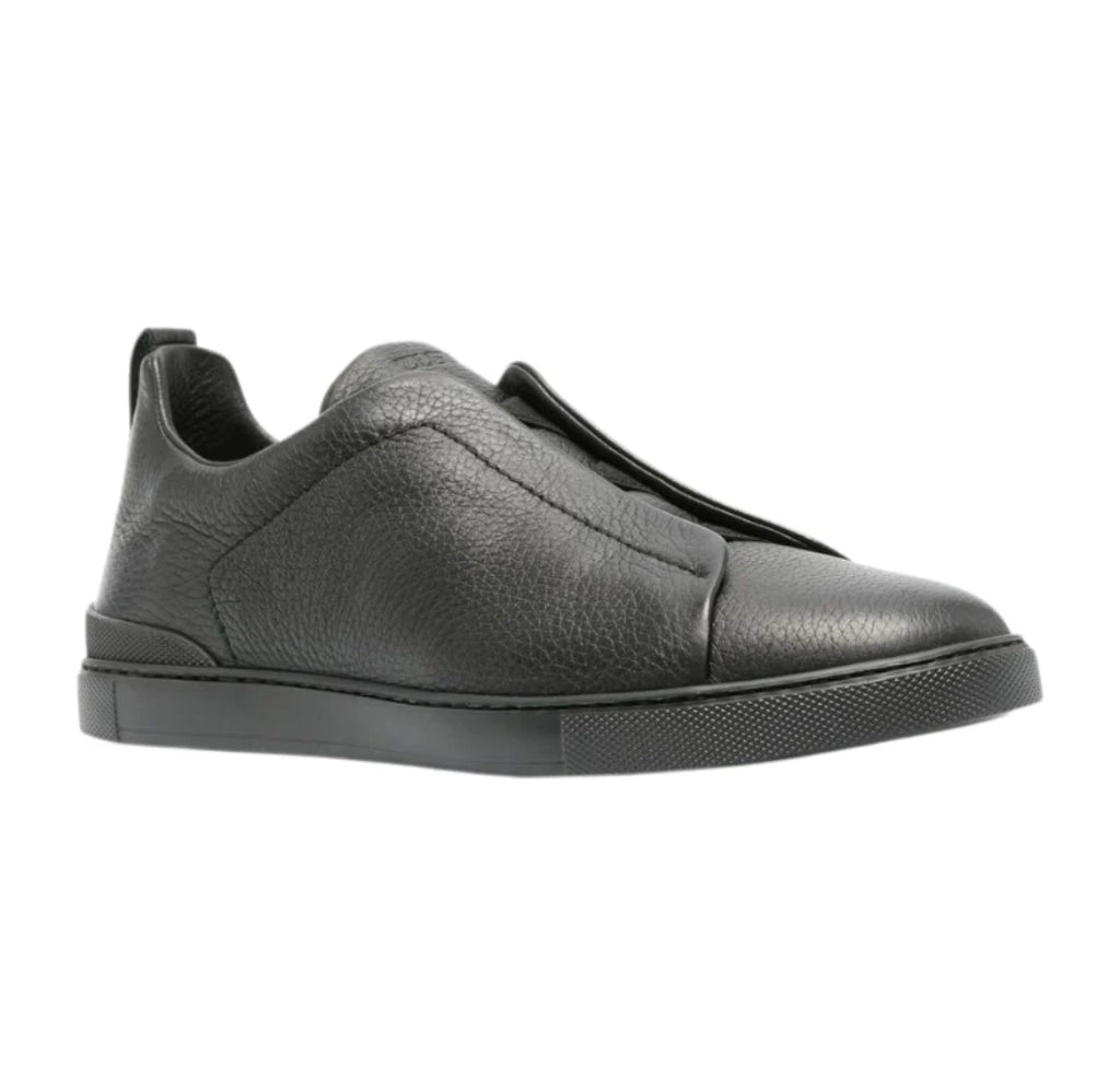 Zegna Triple Stitch Suede Sneakers