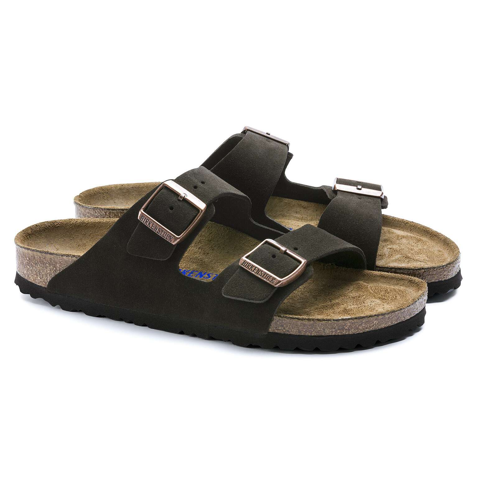 Birkenstock Arizona soft sole Suede leather Mocha coffee color