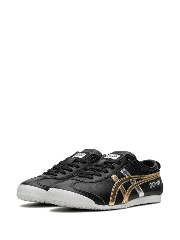 Onitsuka Tiger 'Mexico 66' in black with a silver and gold sheen