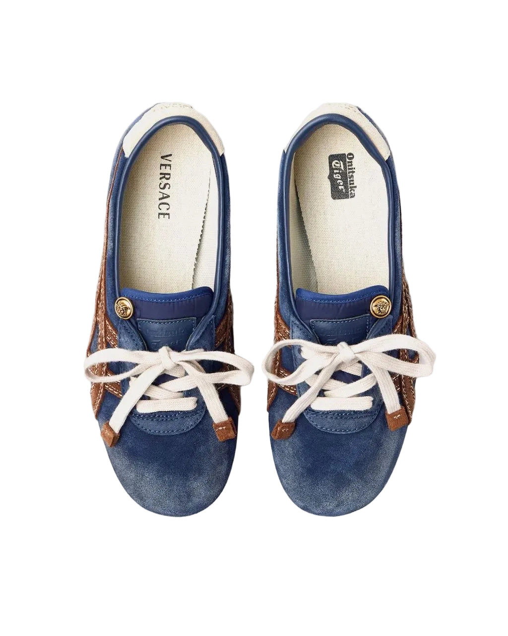 Versace x Onitsuka Tiger - TAI-CHI Sakura Suede Blue Low Top Sneakers