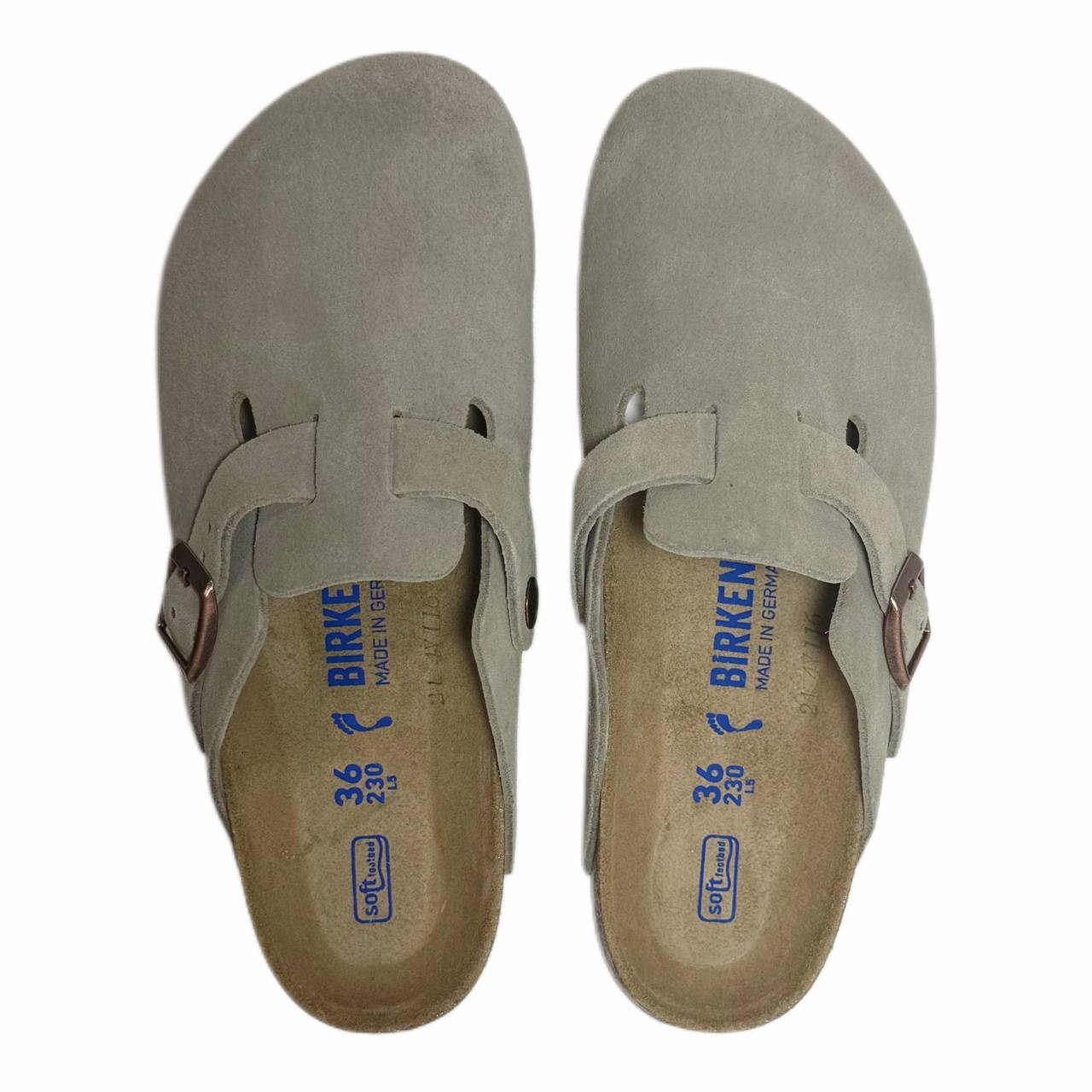 Birkenstock Boston Suede  Khaki