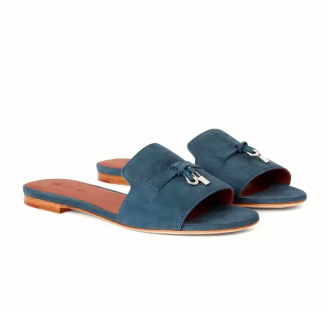 Loro piana Summer Charms Sandal Suede Goatskin