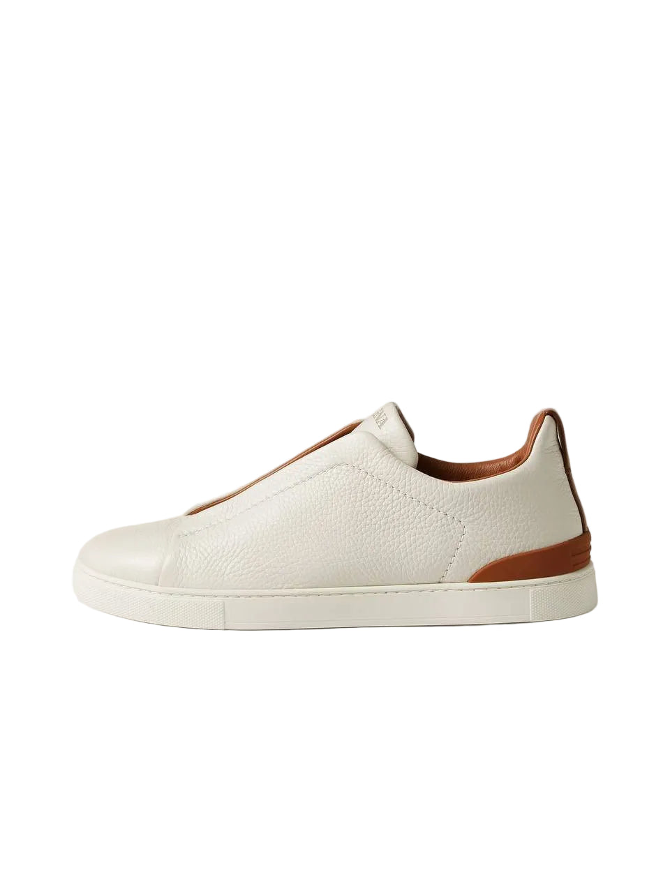 Zegna Off White Deerskin Triple Stitch™ Sneakers