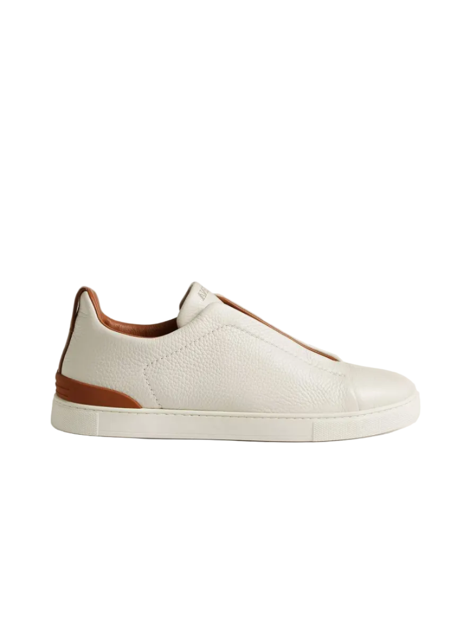 Zegna Off White Deerskin Triple Stitch™ Sneakers
