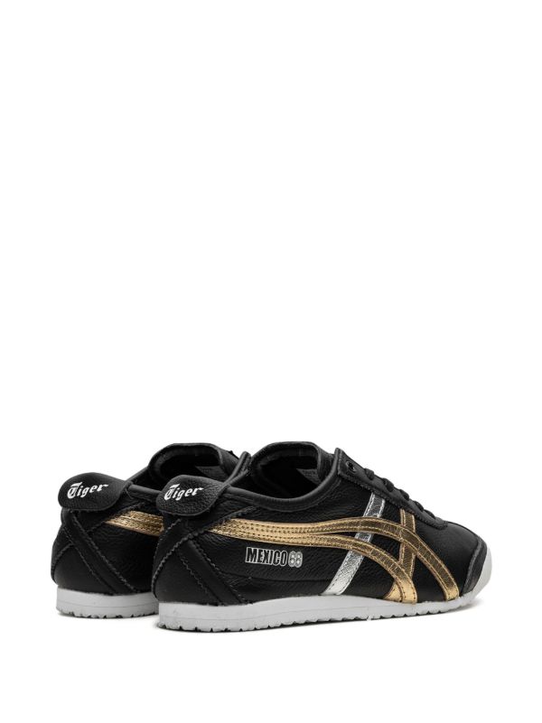 Onitsuka Tiger 'Mexico 66' in black with a silver and gold sheen