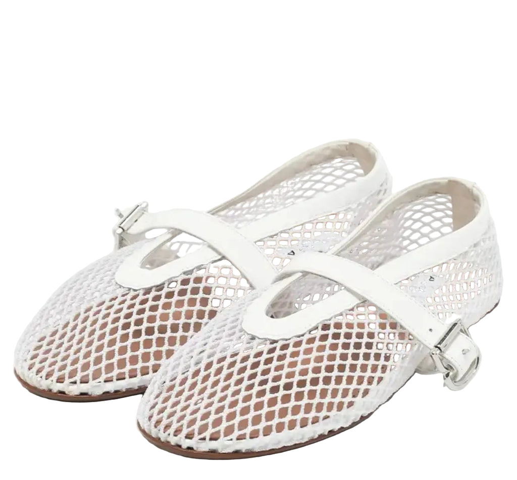 ALAÏA Fishnet Ballet Flats
