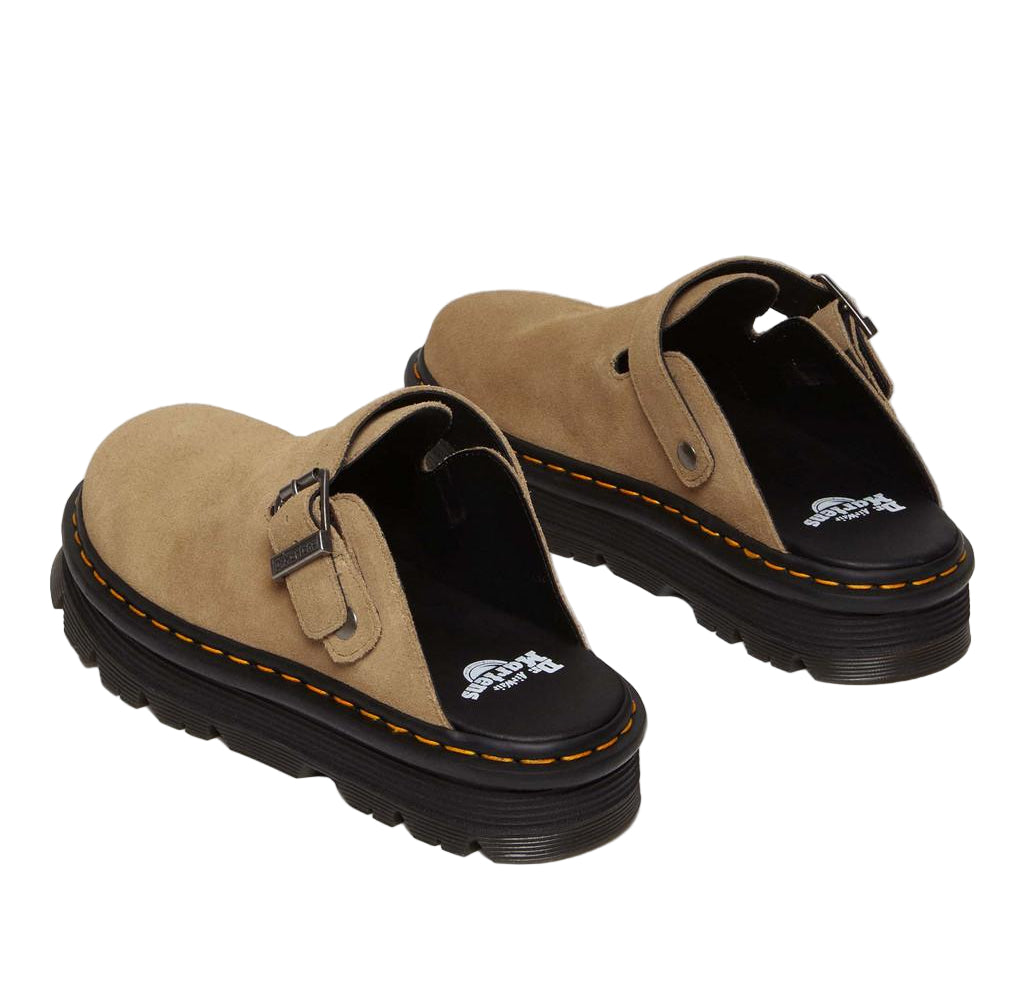 Dr Martens Zebzag Suede Casual Slingback Platform Mules