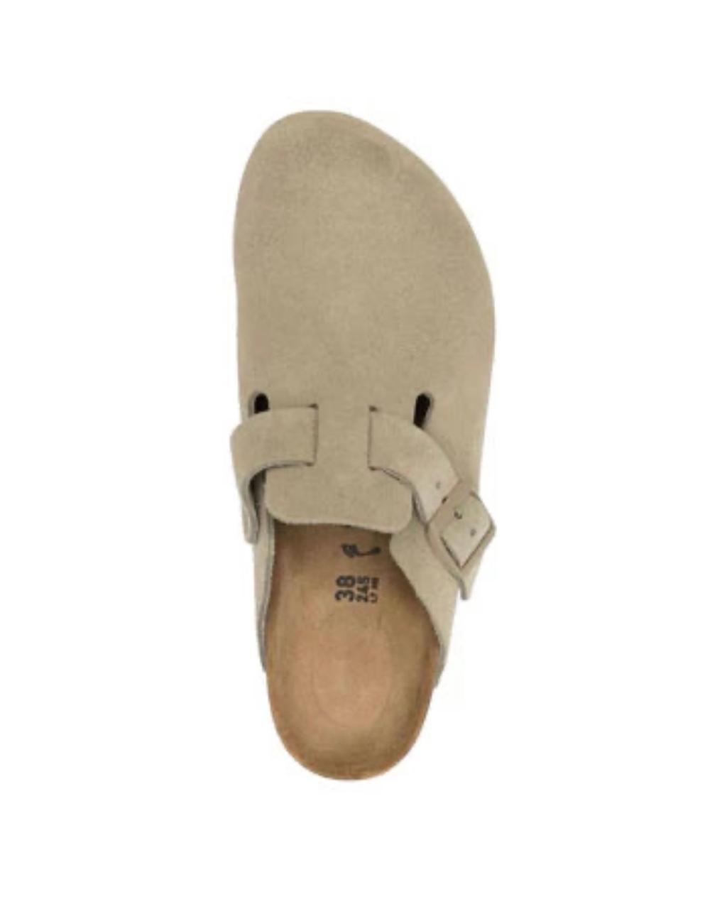 Birkenstock Boston Suede Faded Khaki