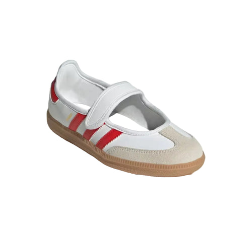 Adidas Samba Jane Shoes Kids White / Red / Gum