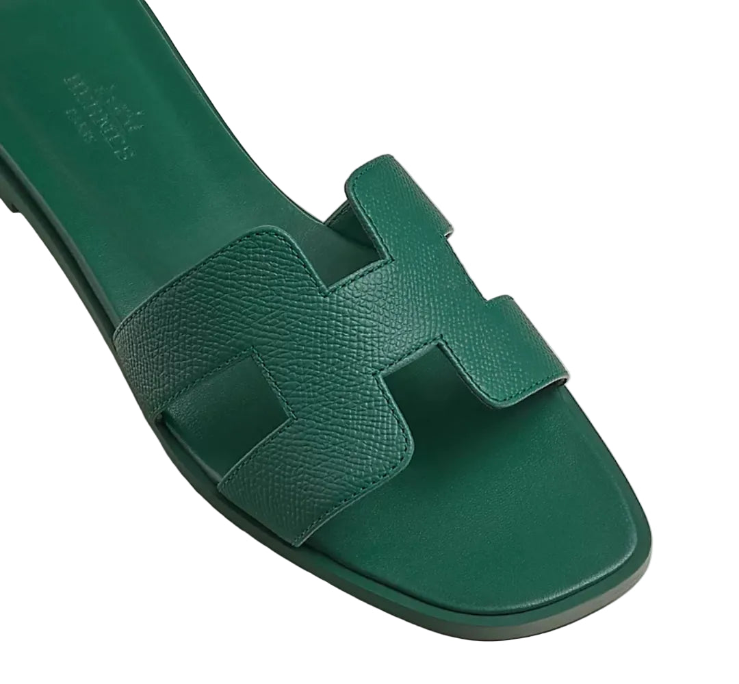 Hermes Oran sandal - Green | Hermès Thailand