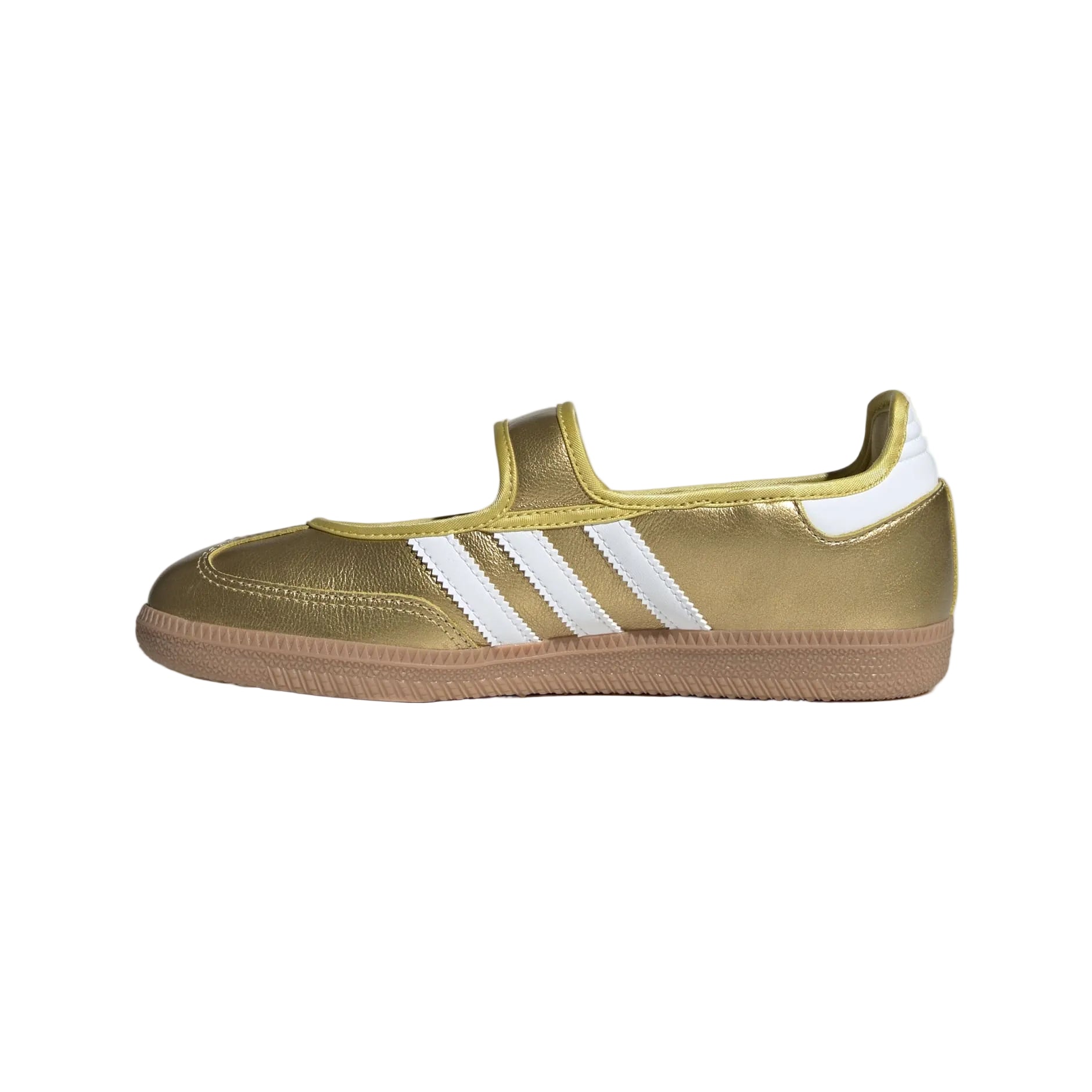 Adidas Samba Jane Shoes Gold Metallic / Cloud White / Gum