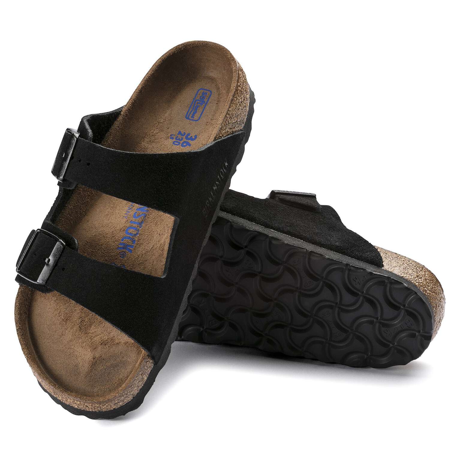 Birkenstock Arizona soft sole Suede leather Black