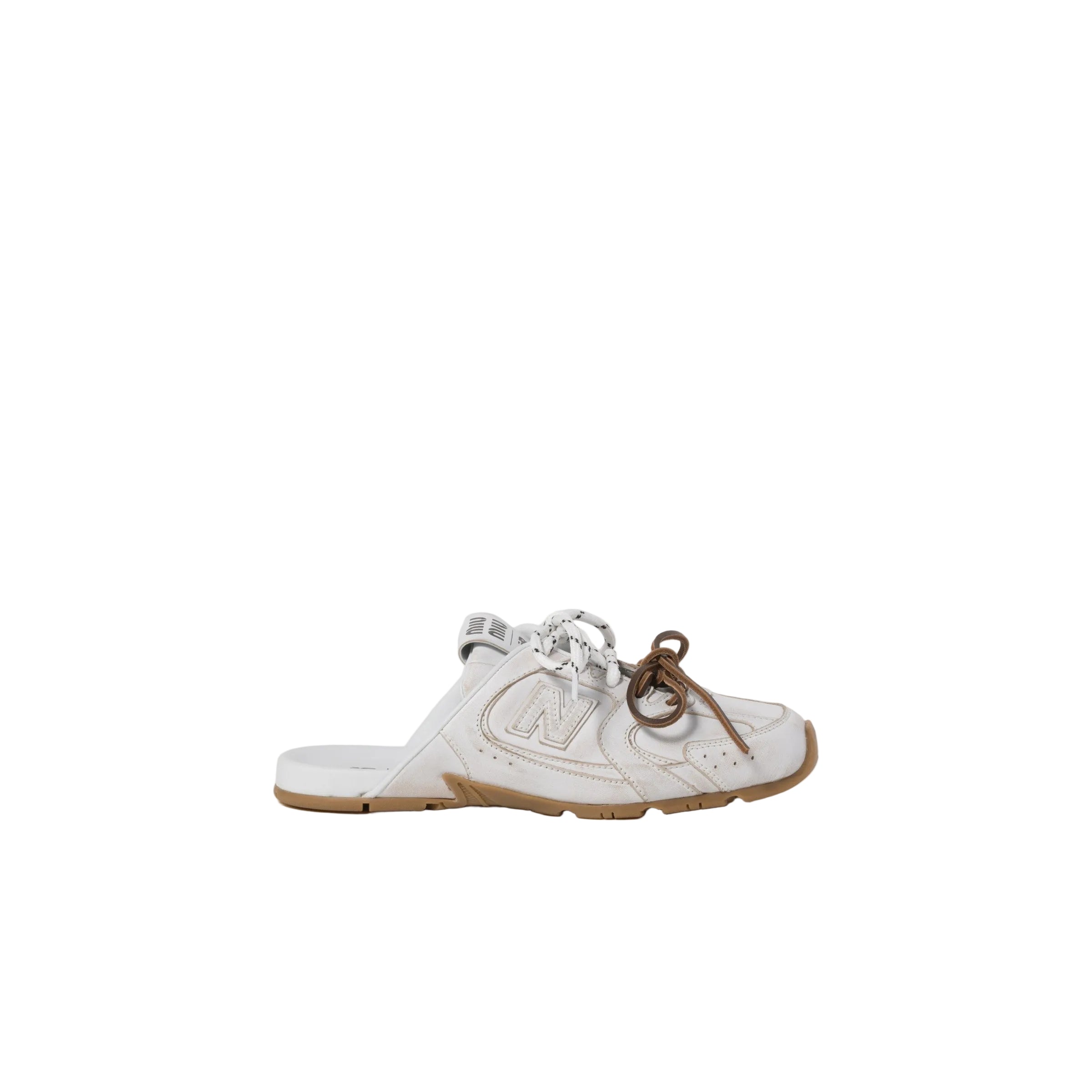 New Balance X Miu Miu 530 SL deco calf leather mules