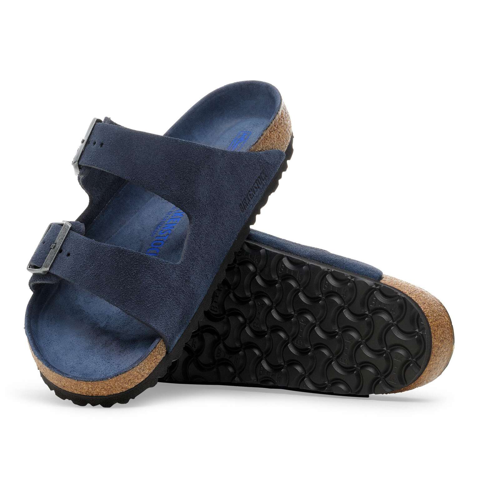 Birkenstock Arizona soft sole Suede leather New Navy Tonal