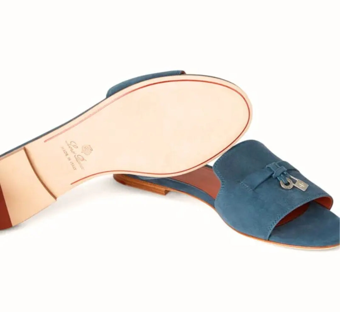 Loro piana Summer Charms Sandal Suede Goatskin