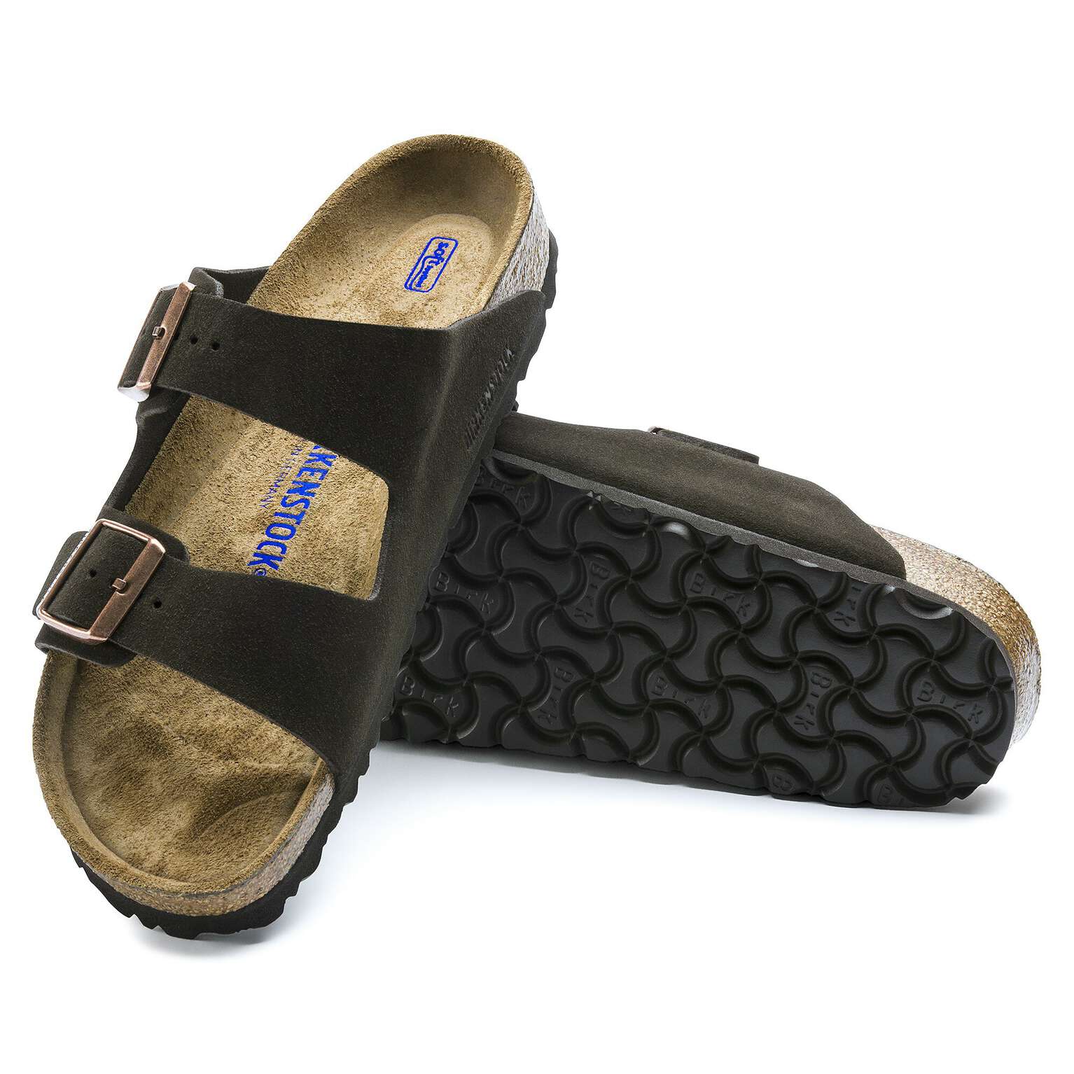 Birkenstock Arizona soft sole Suede leather Mocha coffee color