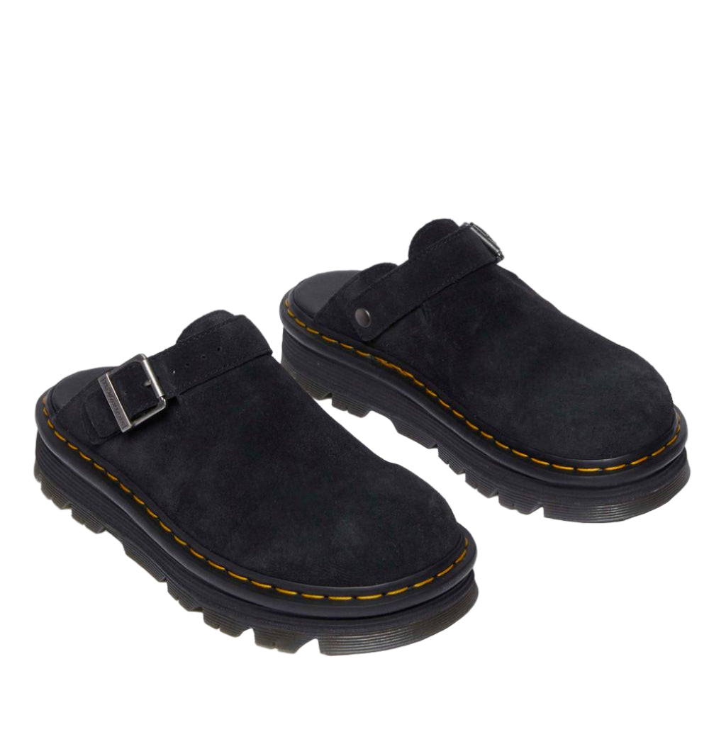 Dr Martens Zebzag Suede Casual Slingback Platform Mules