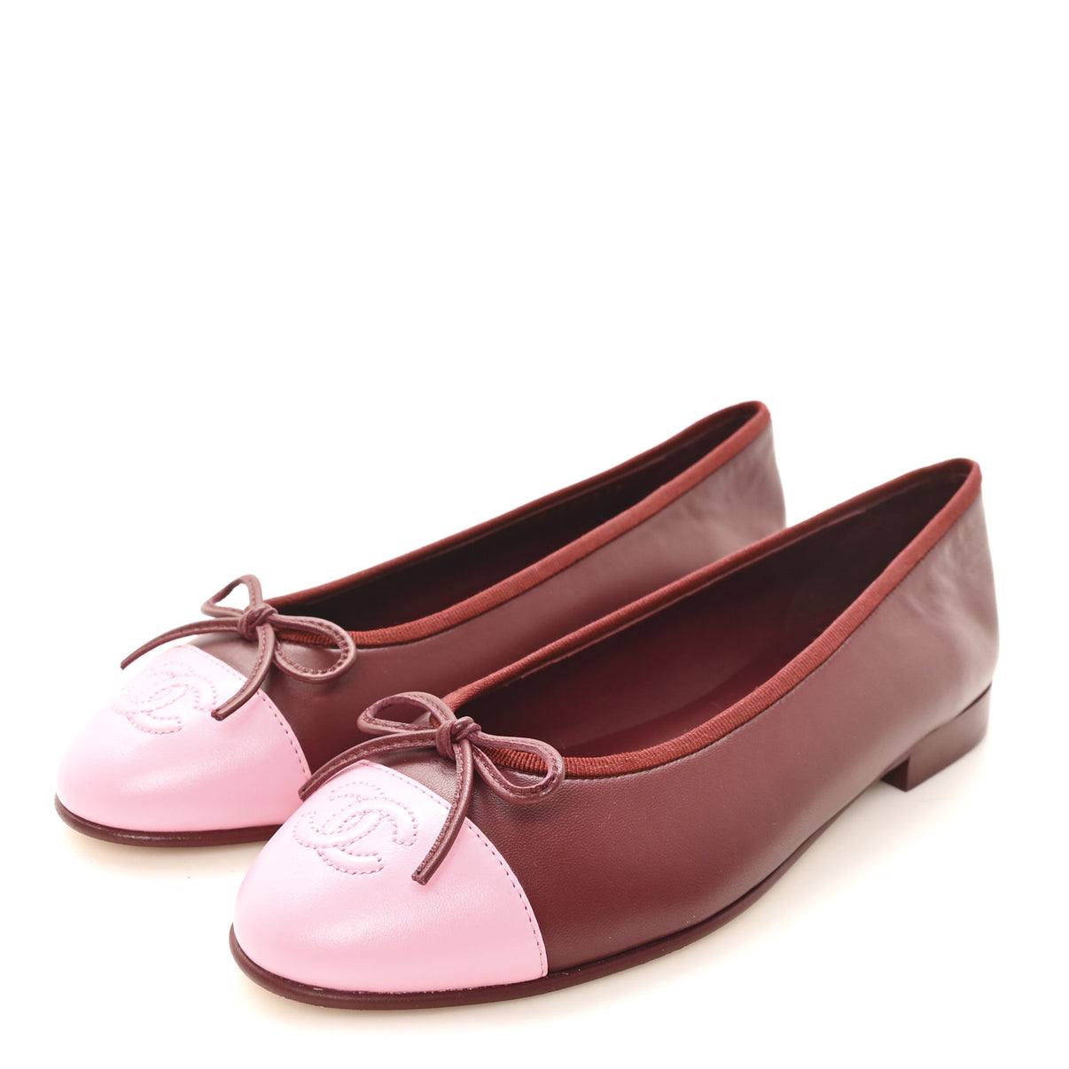 Chanel ballerines - Agneau, bordeaux