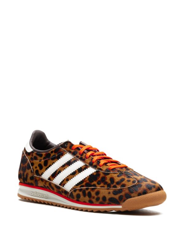 Adidas SL 72 brown leopard white orange