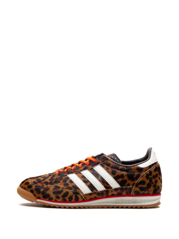 Adidas SL 72 brown leopard white orange